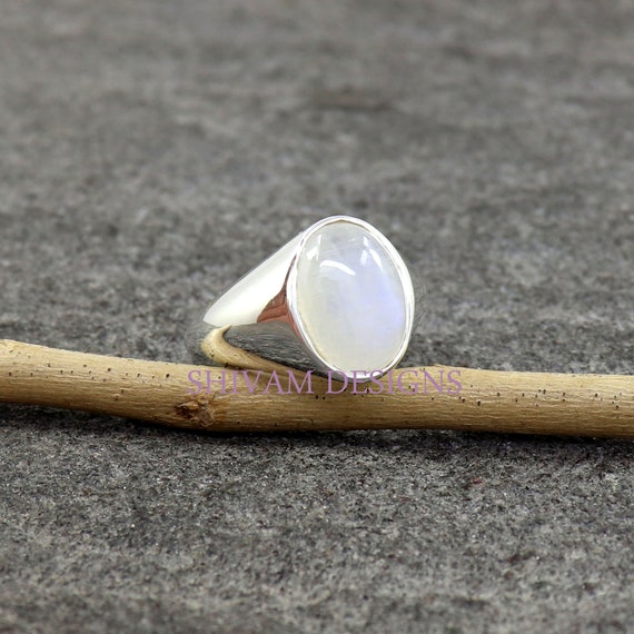 Moonstone pinky ring best sale