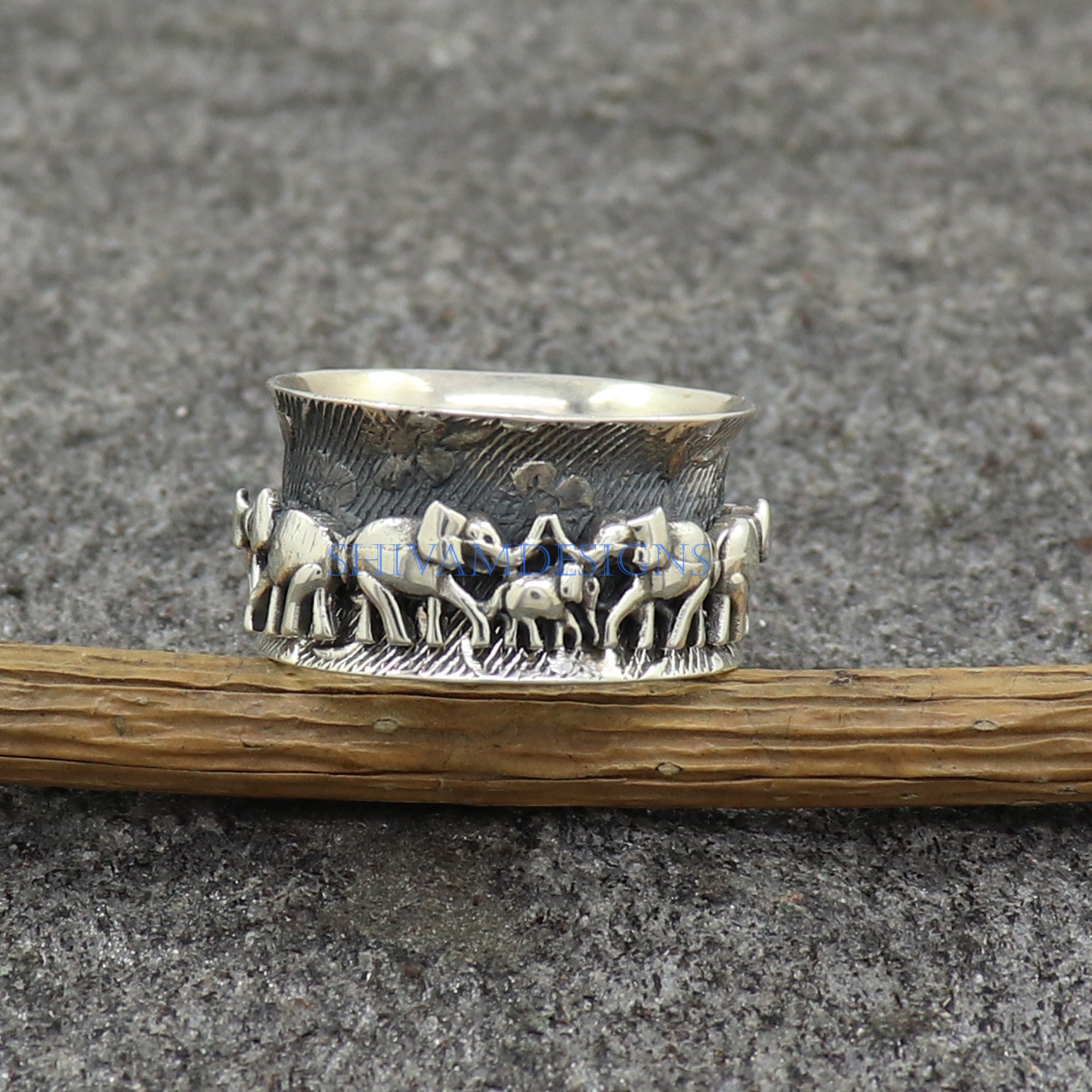 925 Sterling Silver Spinner Ring Meditation Ring Handmade Designer Jewelry A277