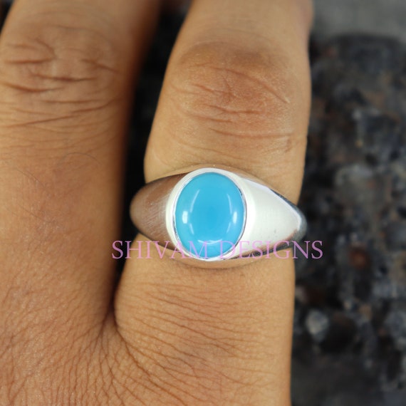 Classic Statement Turquoise Ring In 925 Sterling Silver – Sunaka Jewelry