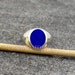 Natural Lapis Lazuli Ring, Mens Signet Ring, 925 Sterling Silver Ring, Anniversary Rings for Men, Wedding Men's Ring, Pinky Ring, Band Ring 
