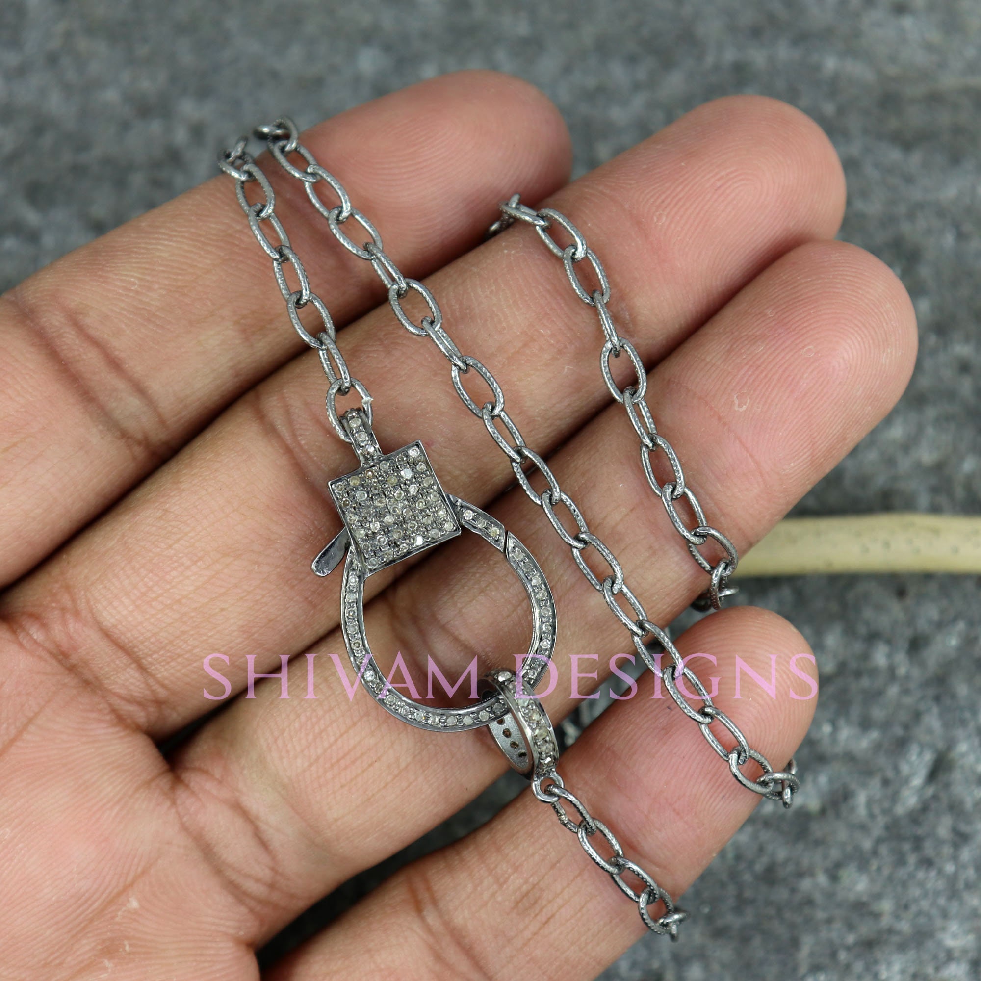 Uncommon James Women's Eternity Lock Pendant Necklace