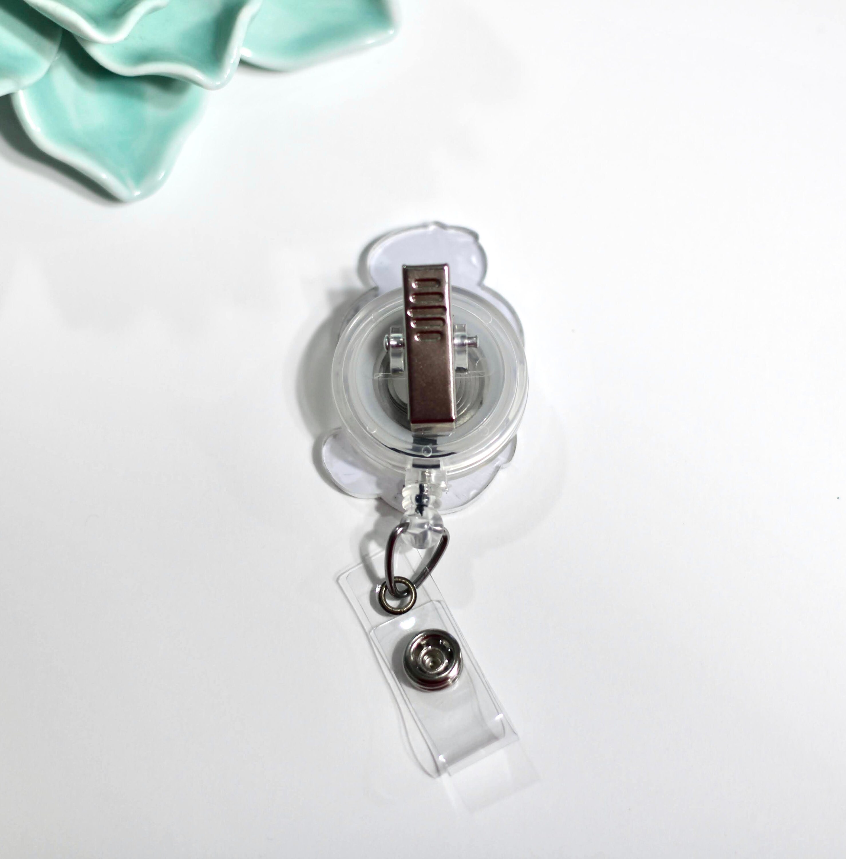 Tired As A Mother Badge Reel - Mom Drinking Coffee - Mom Life - Glitter - Medical Key Card - Nurses Gift - Office Staff Gift 