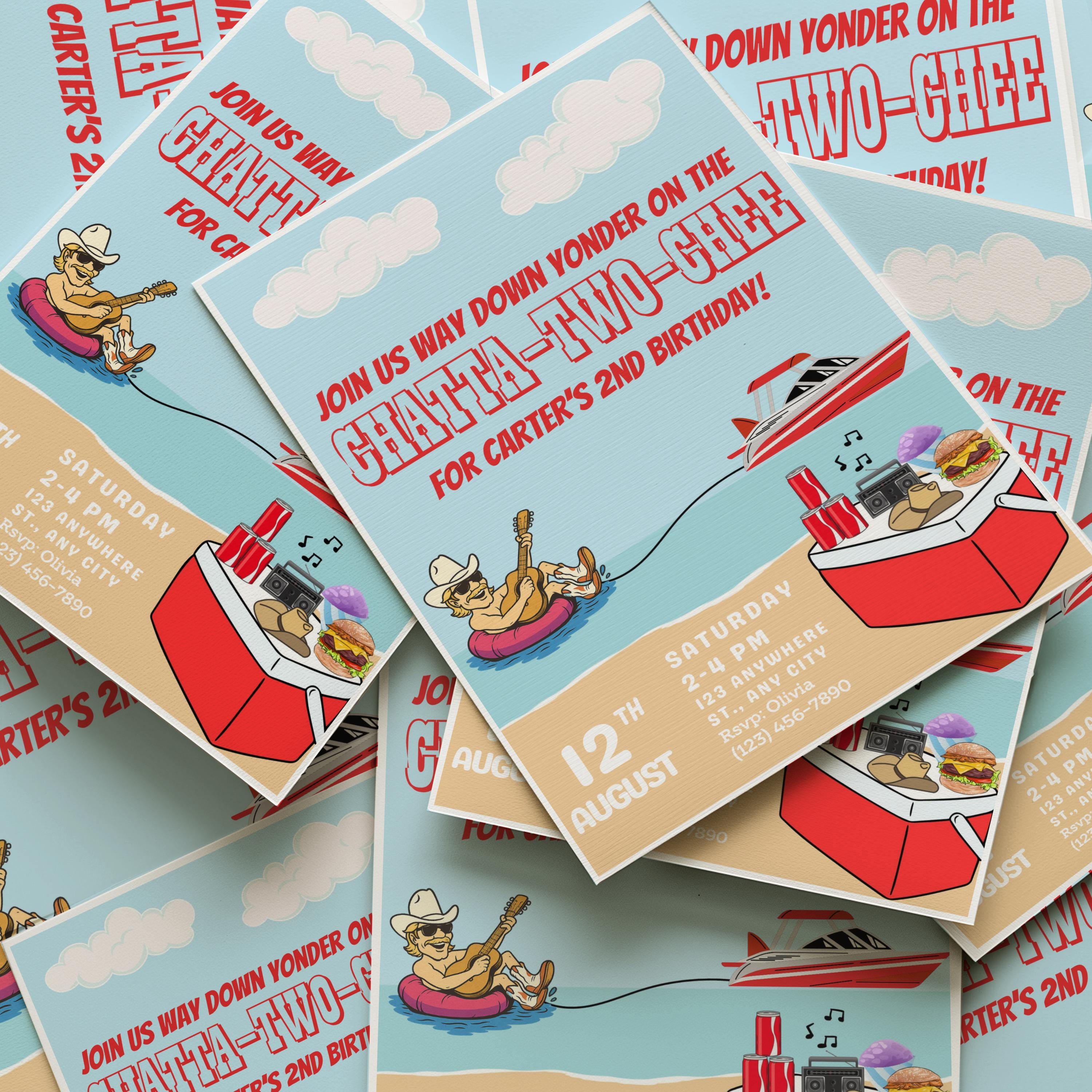 Chattatwochee Birthday Invite, Alan Jackson Birthday