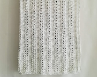 Pure Cotton Hand Knit Baby Blanket