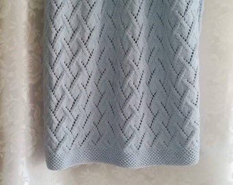 Knit Baby Blanket - Organic Cotton