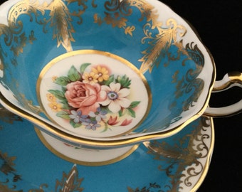 Paragon By Appointment to Her Majesty the Queen Fine Bone China Kingston Tea Cup and Saucer
