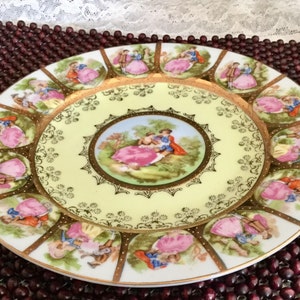 Vintage Arnart Creations Royal Vienna Victorian Style Fragonard Plate