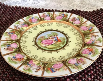 Vintage Arnart Creations Royal Vienna Victorian Style Fragonard Plate