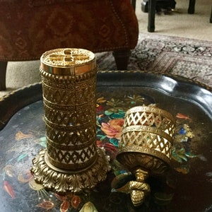 Vintage Brass Match Holder