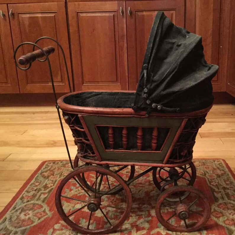Vintage Victorian Style Baby Doll Pram Etsy