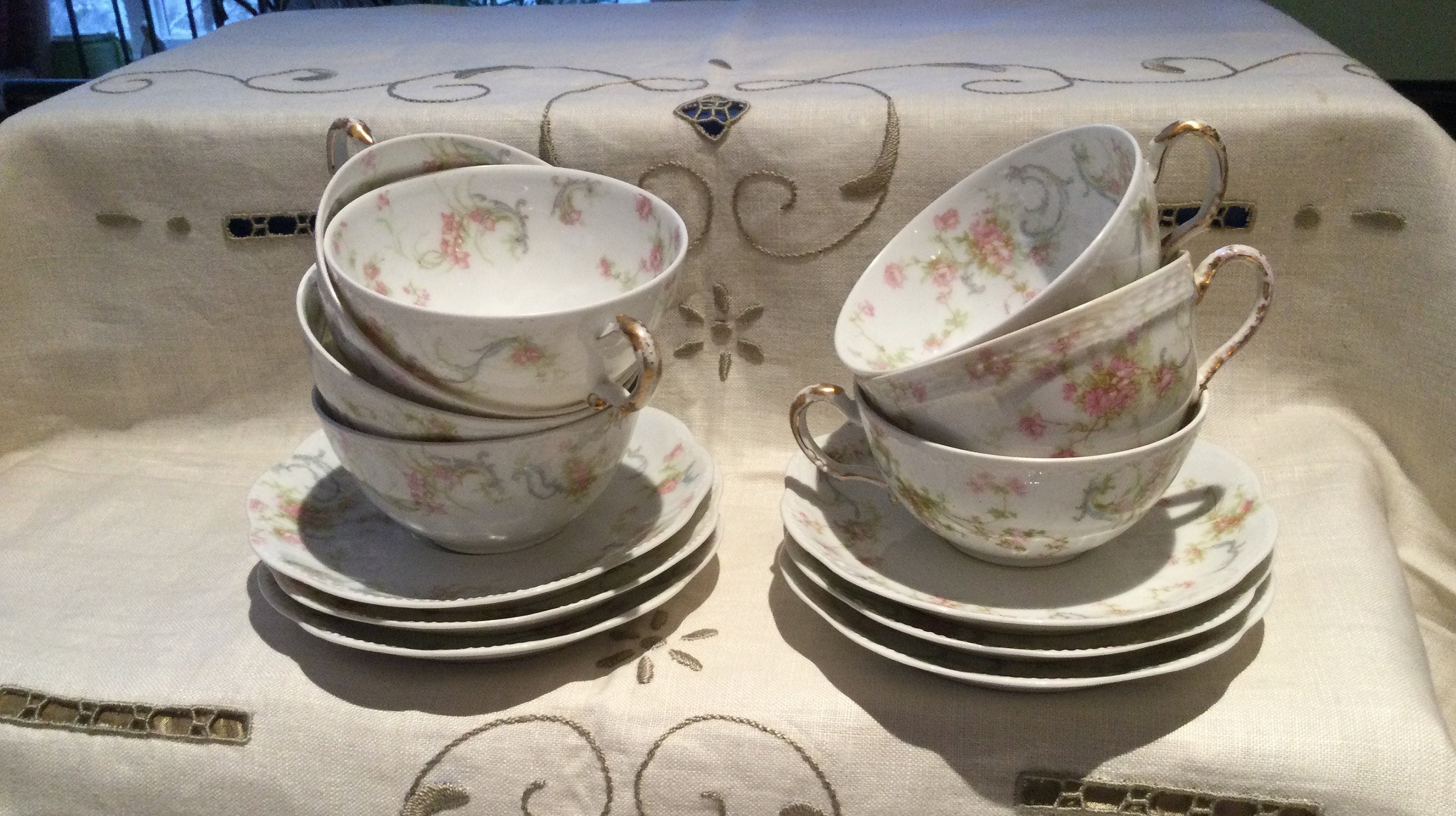 Haviland Limoges Pink Roses and Blue Ribbon - Etsy Haviland Limoges Pink Roses and Blue Ribbon - Etsy