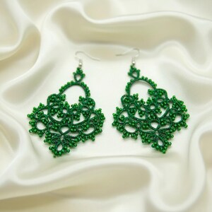 Pendientes Tatted - Pendientes de araña verdes para mujer, ligeros y llamativos, regalo navideño de hiedra venenosa.