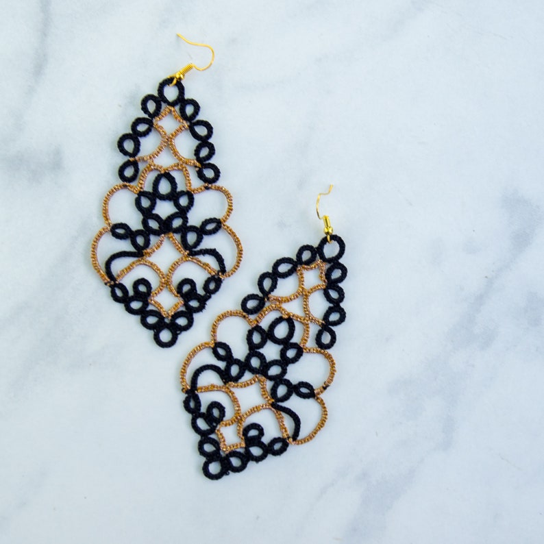 Laney Black & Gold Multi Earring main image 0