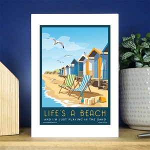 La vie est une carte de voeux de plage. Plus de 500 au choix.