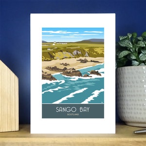 Sango Bay, Durness, Scotland. A6 portrait Greetings Card. Over 500 to choose from.