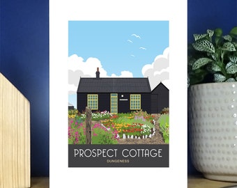 Prospect House, Dungeness, Kent. A6 Portrait Greetings Card. Over 500 to choose from.
