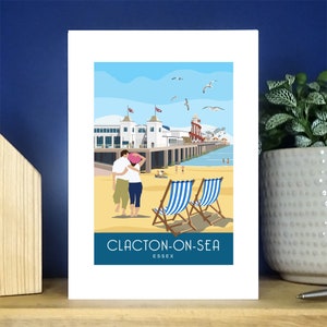 Clacton op de Kaart van de Groeten van het Portret van de Pijler van het Zee. Meer dan 500 om uit te kiezen.