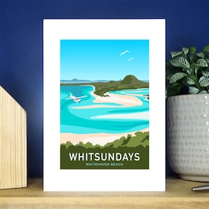 Whitsundays, Whitsunday Islands, Queensland, Australië. A6 Portret Wenskaart