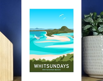 Whitsundays, Islas Whitsunday, Queensland, Australia. Tarjeta de felicitación A6 Portrait