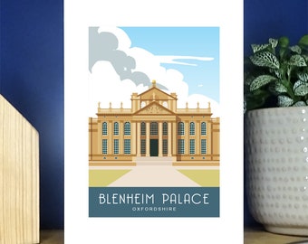Blenheim Palace, Woodstock, Oxfordshire. portrait. A6 Portrait Greetings Card. Over 500 to choose from.