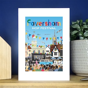 Faversham Hop Festival General 2023 Greetings Card. Over 600 to choose from.