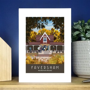Chapeau Faversham Chapeaux Automne.  Carte de voeux portrait A6. Plus de 500 au choix.