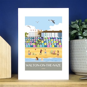 Walton op het Naze-strand, Essex. A6 blanco wenskaart. Keuze uit meer dan 500.
