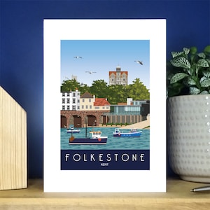 Folkestone Harbourt-wenskaart. Meer dan 500 om uit te kiezen.