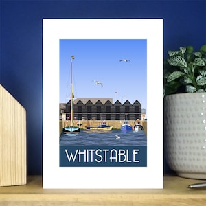 Whitstable Harbour Greetings Card