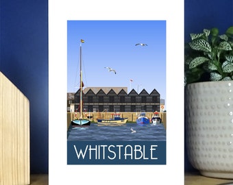 Whitstable Harbour Greetings Card