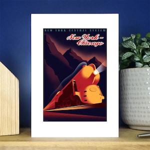 New York to Chicago Greetings Card. Over 500 to choose from.