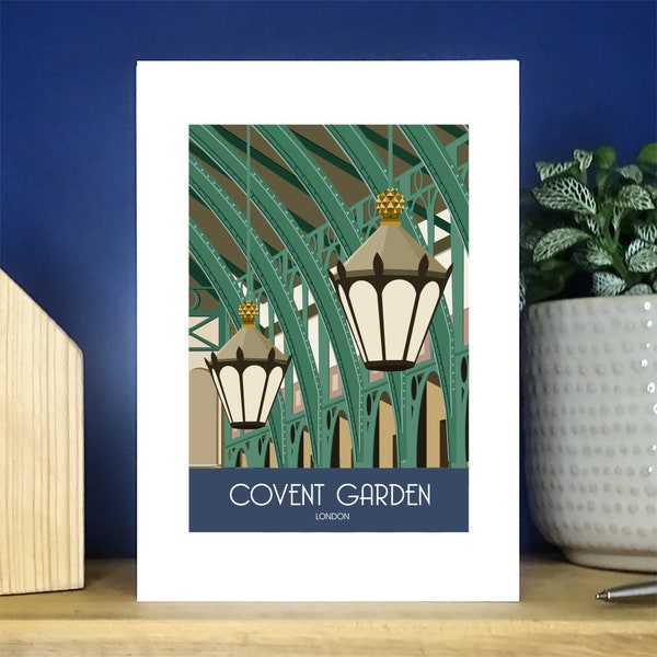 WOS255 Covent Garden London Portrait Greetings Card