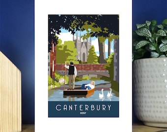 Grußkarte von Canterbury Punting and Catcotle Greetings. Über 500 zur Auswahl.