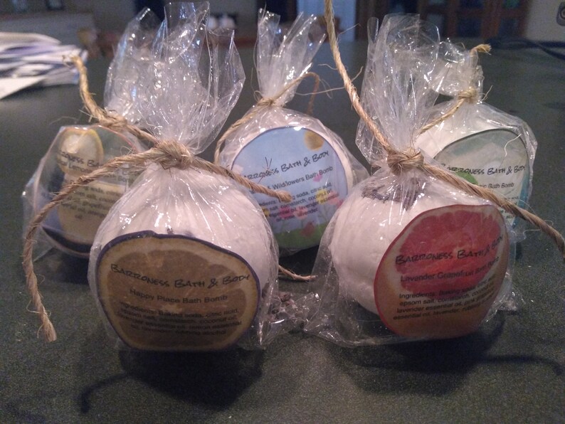 Allnatural Nontoxic Scented Aromatherapy Bath Bomb Etsy