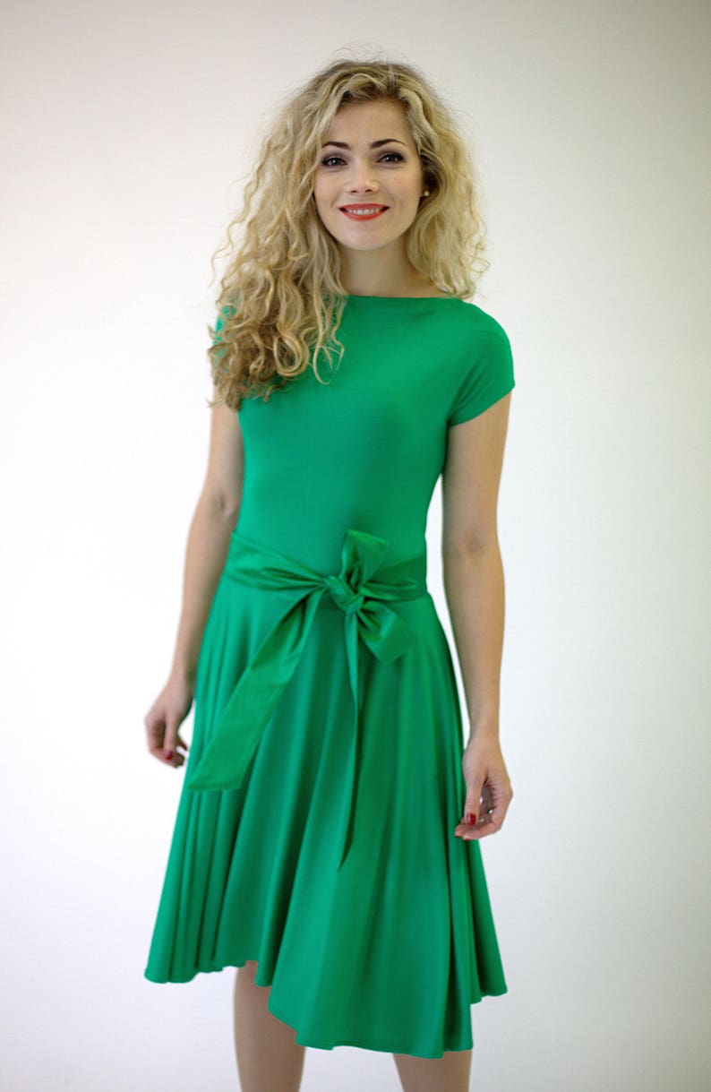 Emerald Green Dress Casual