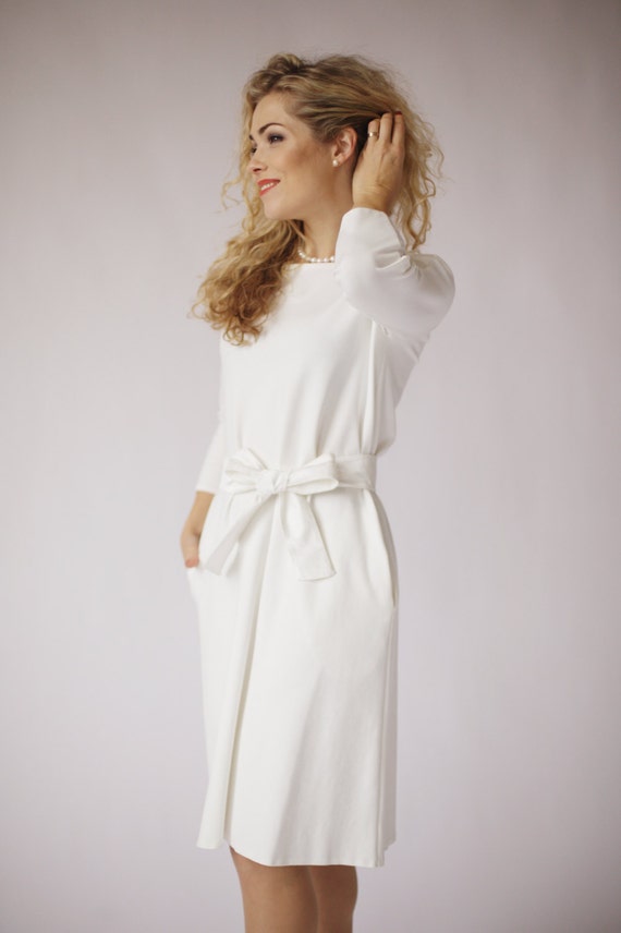 Modest Wedding Dress Simple Wedding Dress Simple Bridal Etsy