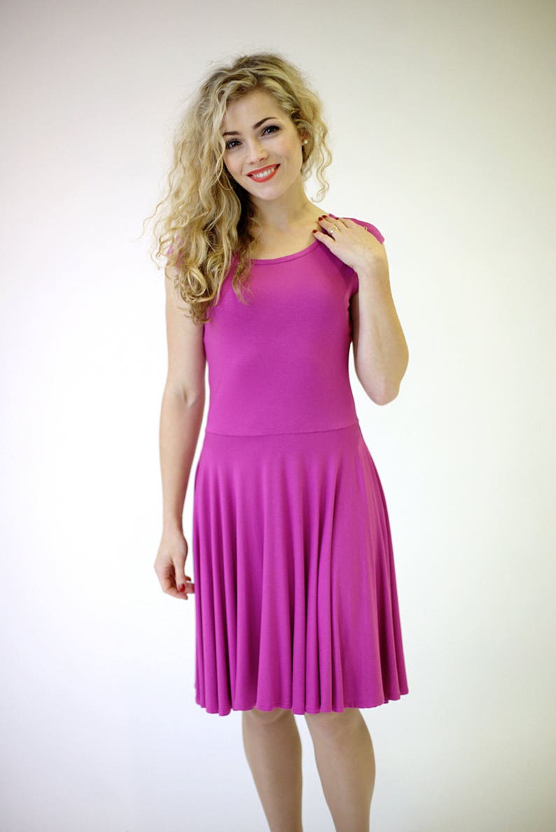 fuchsia summer dress
