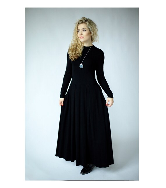 long sleeve occasion maxi dress