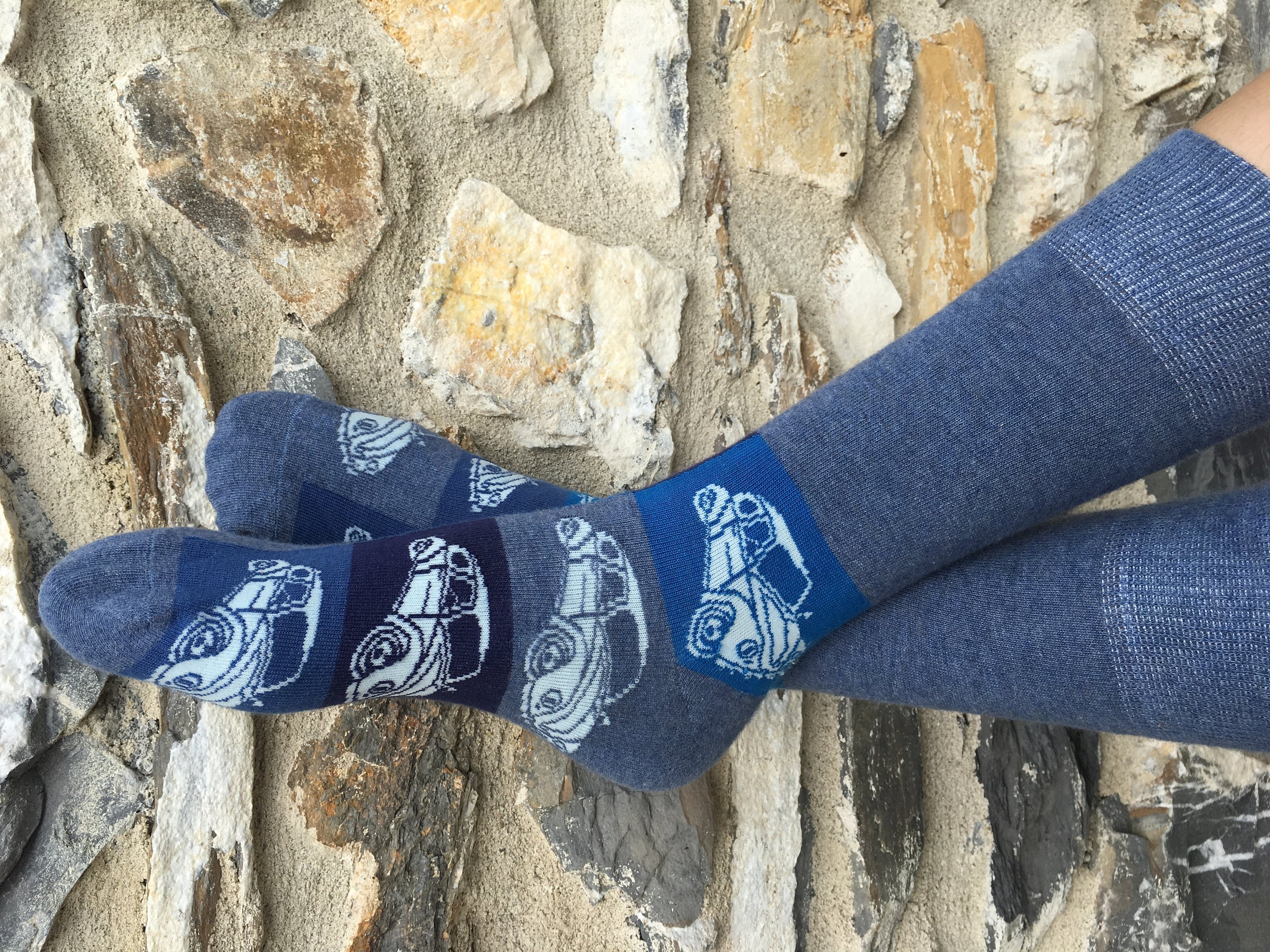 Image of Men's "Retro Bug' Dress Socks, Size Uk 7-11/Euro 41-45 Us 10-12