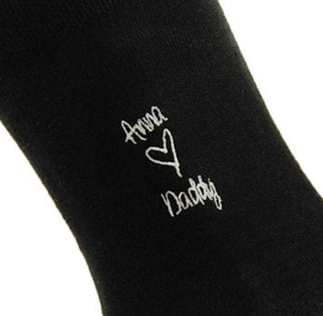 Image of Men's Father’S Day, Birthday Etc. Bespoke Embroidered Or Monogram Socks