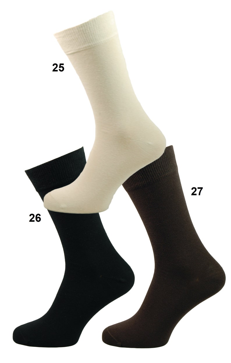 UK Size 7-11 EU size 41-46 Five pair Men/'s Bespoke Monogram Dress socks x27 sock colours available to select from. US size 8-12