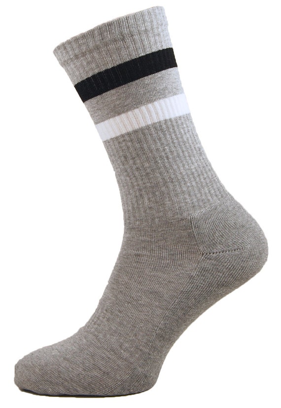 Chaussettes Sports Crew pour homme. Chaussettes de sport / Riche en coton /  Semelle coussinée / Soutien de la voûte plantaire / Jambe côtelée -   France