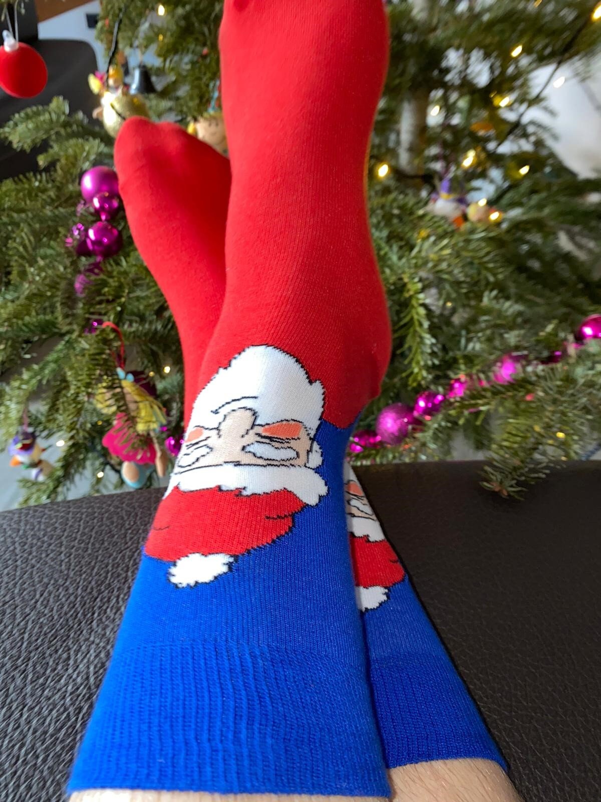 I Morbidosi Calcetines antideslizantes navideños para hombre: a la