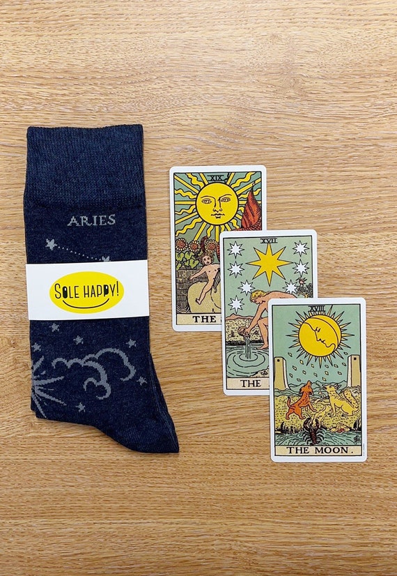 Calcetines De Zodiaco Aries - Divertidos, Unisex, Tallas 36-45, Algodón Suave