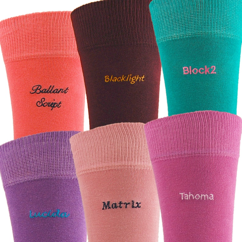 UK Size 7-11 EU size 41-46 Five pair Men/'s Bespoke Monogram Dress socks x27 sock colours available to select from. US size 8-12