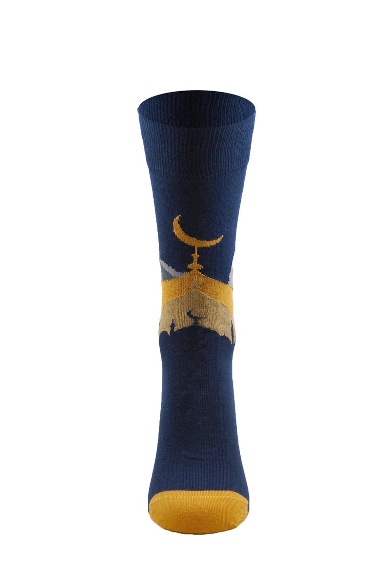 Men's 'Eid Mubarak socks. Eid Mubarak gift / Ramadan / Umrah Mubarak/ gift for men. image 7