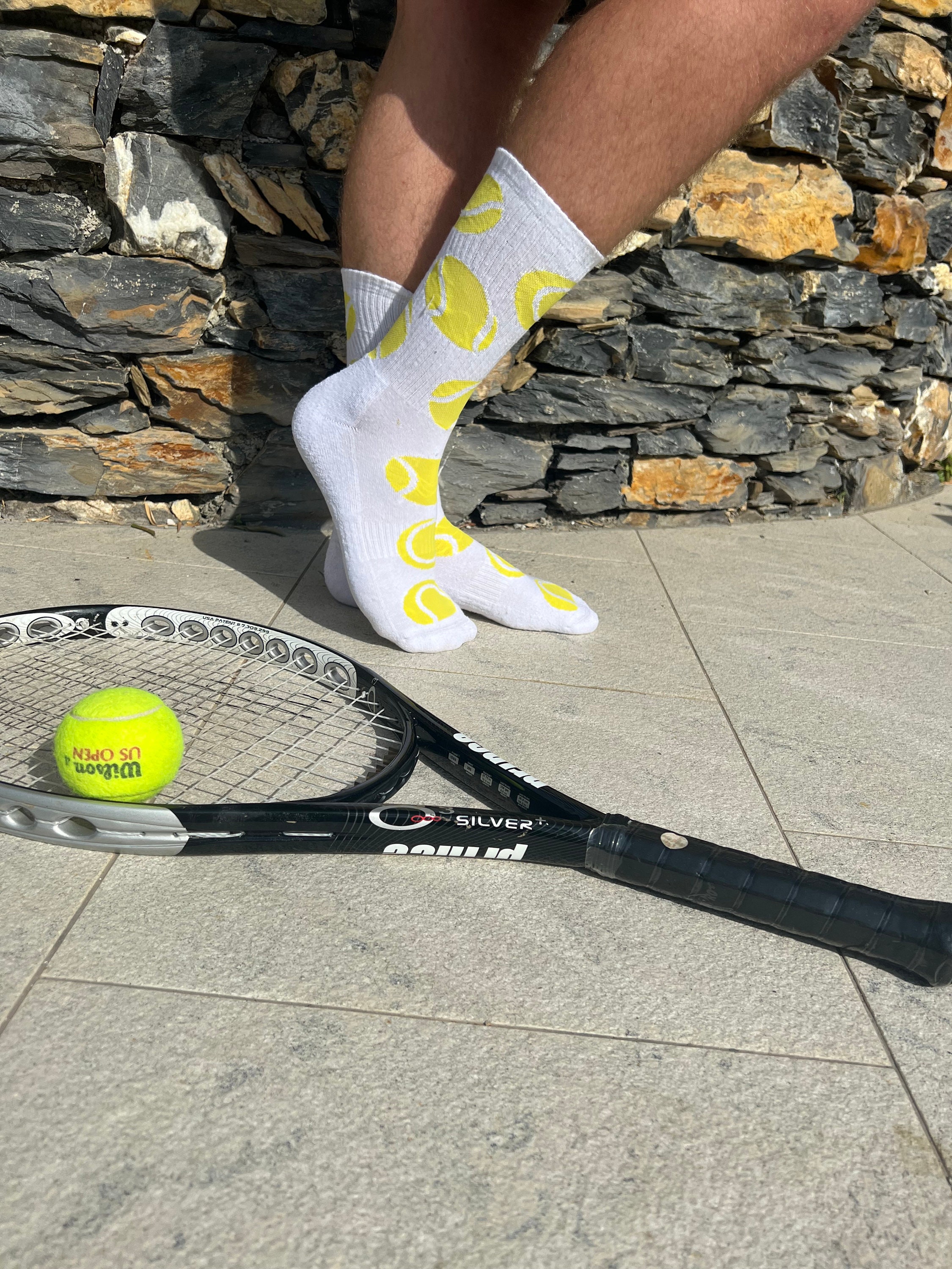 Calcetines deportivos de algodón reciclado para hombre 'Tennis