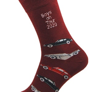 Men's 'Classic Sport' socks personalised to order via custom embroidery. Classic car / Porsche / Gift for him / Father's Day / 911. image 5