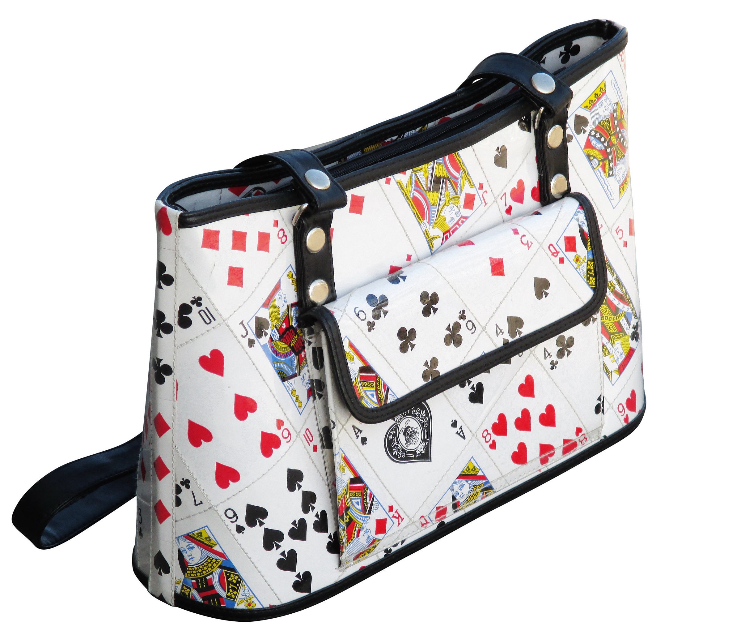 Handbag made of playing cards FREE SHIPPING tote handbags play Etsy