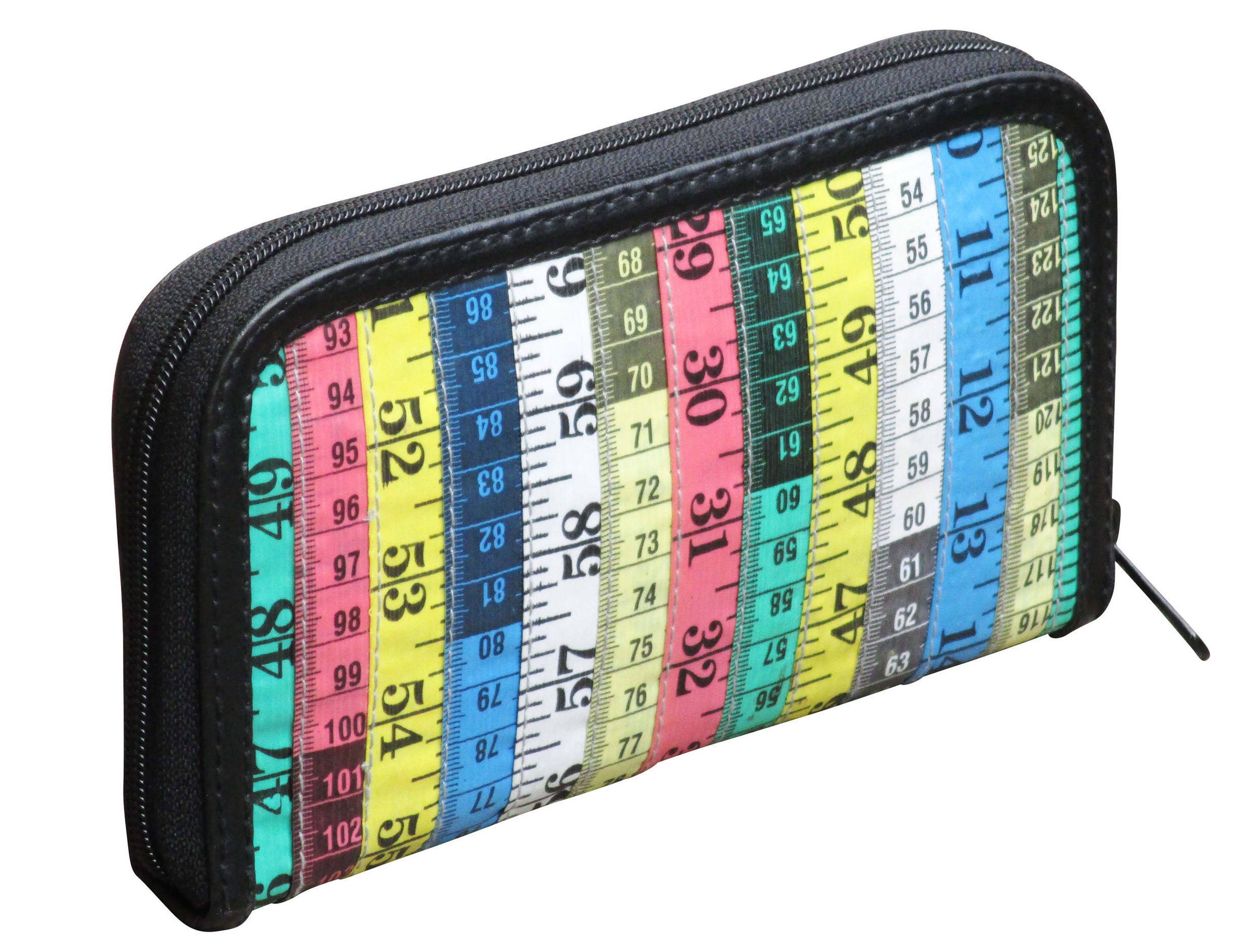 Medium size zip wallet made from tape measure FREE SHIPPING Etsy